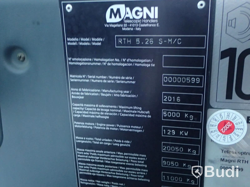 Magni RTH 5.26s 2016 Höglyftare