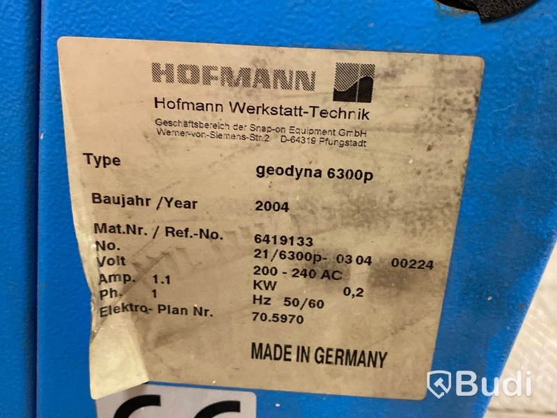 Hjulbalanseringsmaskin Hofmann Geodyna 6300P