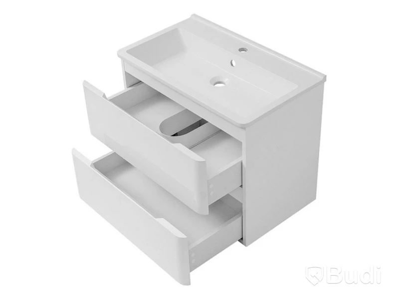 Kommodpaket Nortiq Miami, vit, högblank 60 cm