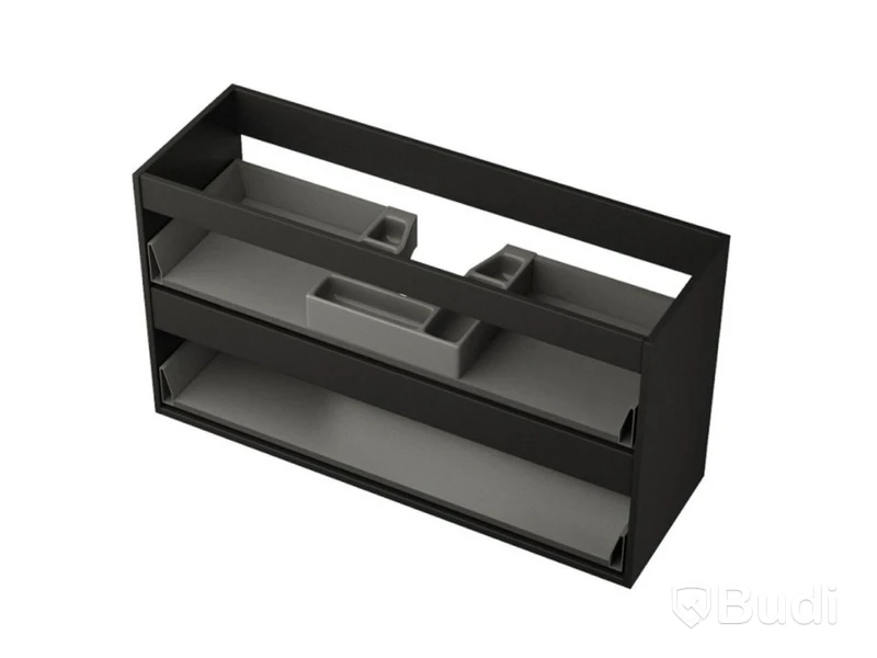 Tvättställsskåp Camargue Skärgård Grund Svart, 100 cm
