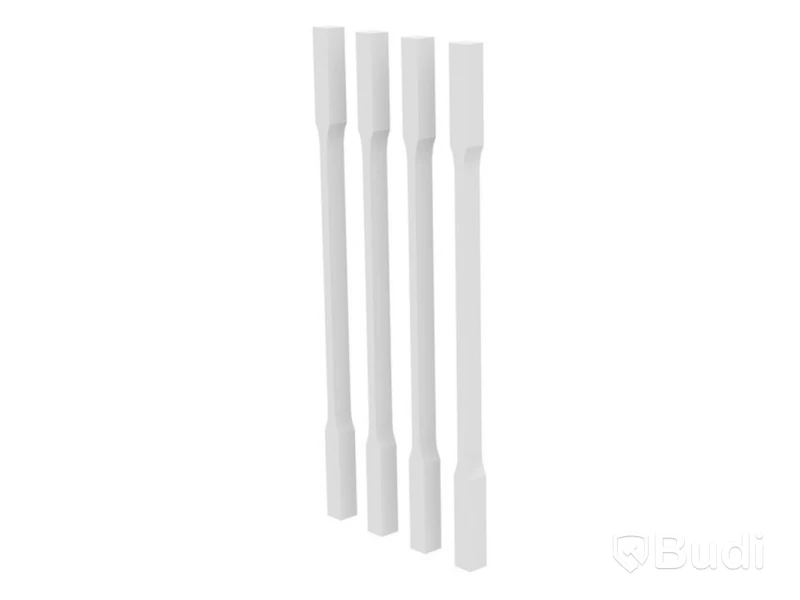 12 st.  Räckespelare Vit 41X41X1030 MM