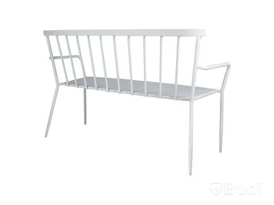 Soffa Sunfun Sara, metall vit