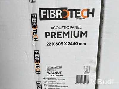 2 st. Akustikpanel Fibrotech, valnöt