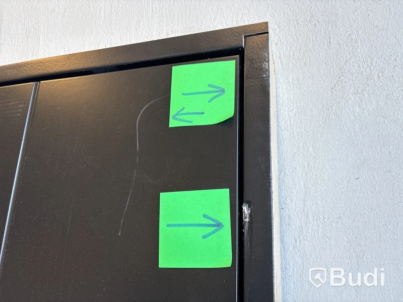 Ytterdörr Solid Elements, Ystad, svart, 10x21, vänster