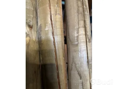 17 st. STOLPE PALMAKO, MED FASAD SPETS, Ø70X2400MM