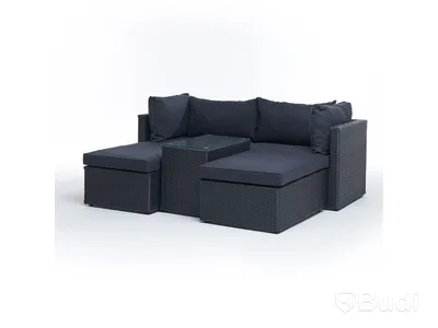 Loungset Sunfun, Öregrund, konstrotting, svart