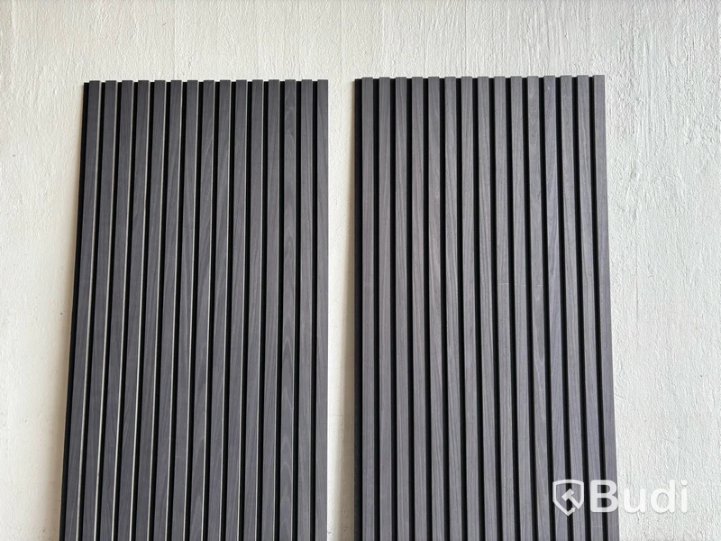 2 st. Akustikpanel, svart/grå