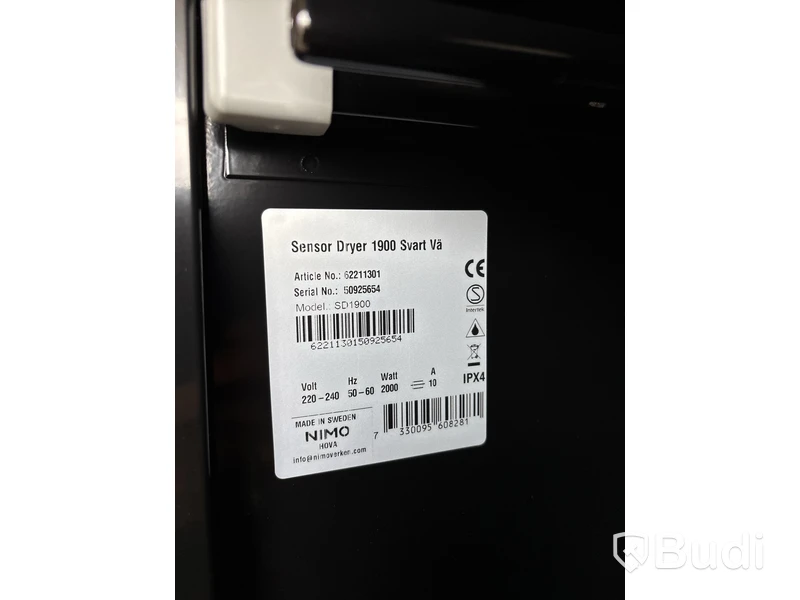 Torkskåp Nimo, SD1900, vänster