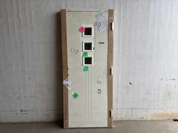 (NY) Ytterdörr Visby, M9X21, höger, vit 