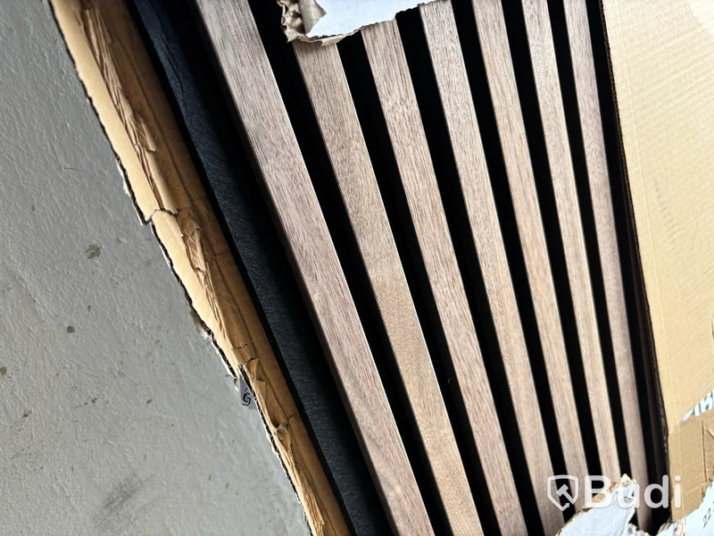 2 st. Akustikpanel Fibrotech, Basic 22X605X2440 mm, valnöt