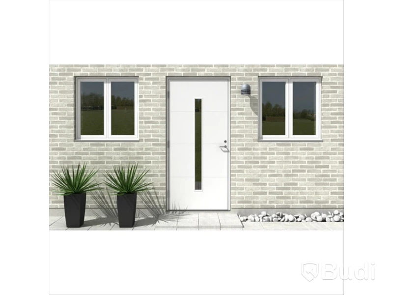 YTTERDÖRR SOLID ELEMENTS VÄXJÖ VIT 10x21