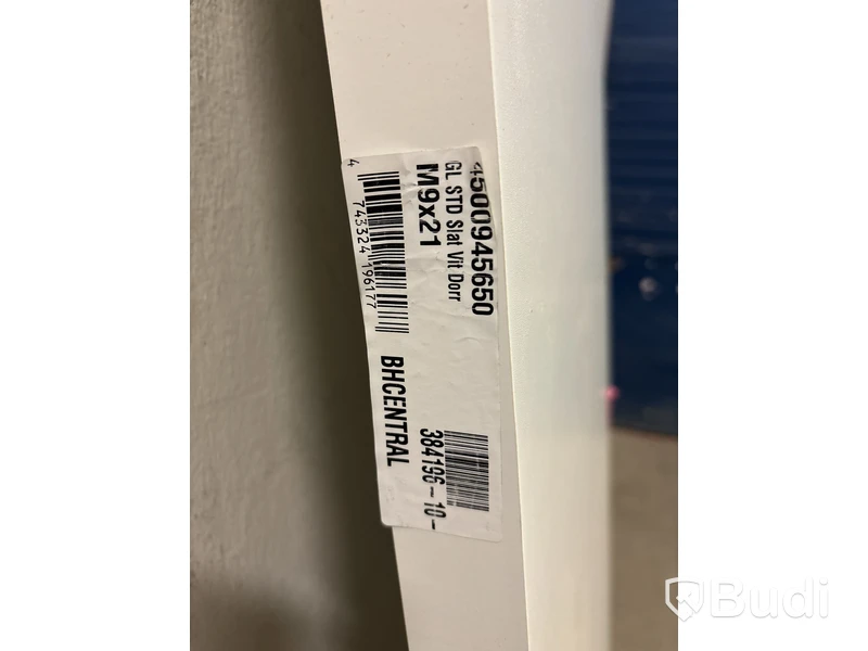 Innerdörr slät, vit, 9x21