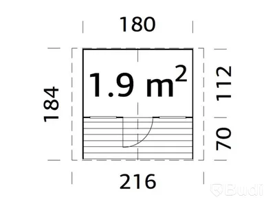 LEKSTUGA PALMAKO FELIX 1,9M²