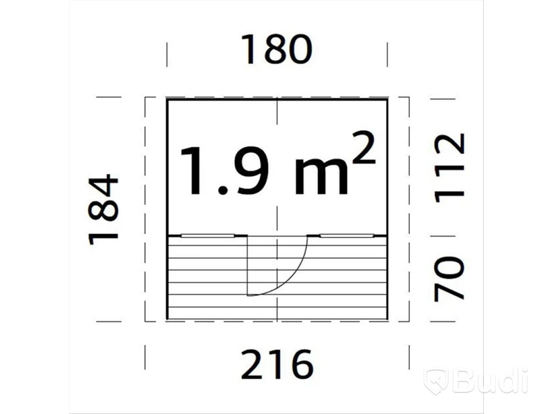 LEKSTUGA PALMAKO FELIX 1,9M²