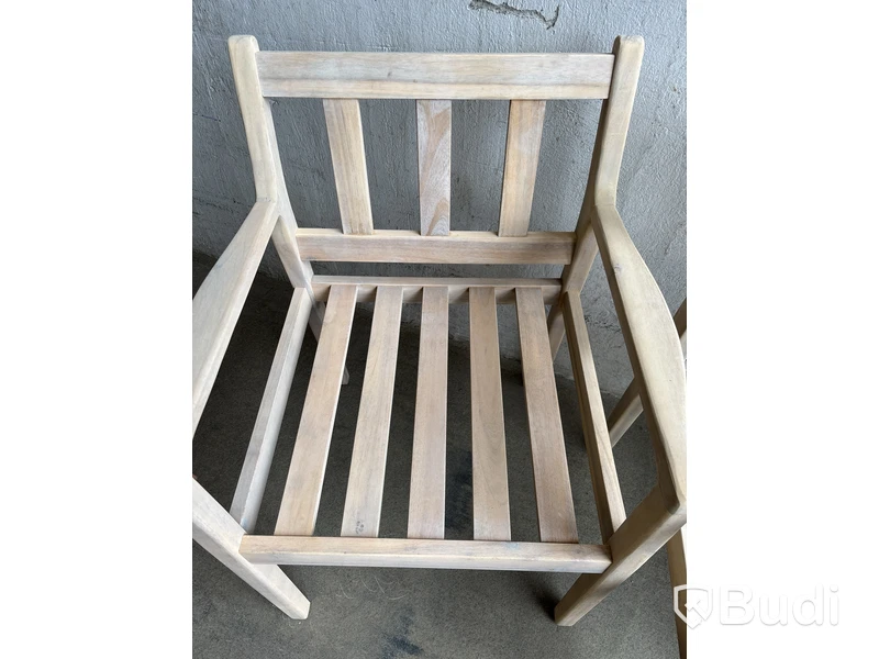 MATGRUPP SUNFUN INGMARSÖ ACACIA BORD + 6 STOLAR NATUR/BEIGE + DYNOR