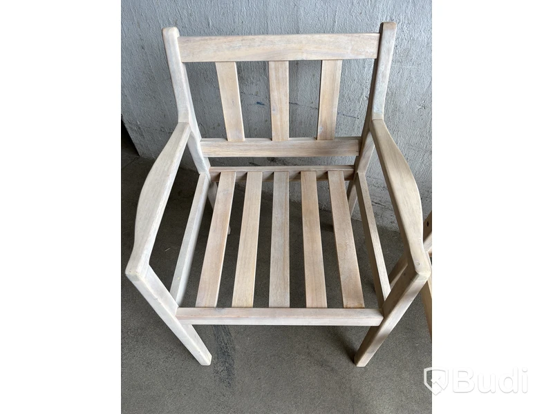 MATGRUPP SUNFUN INGMARSÖ ACACIA BORD + 6 STOLAR NATUR/BEIGE + DYNOR