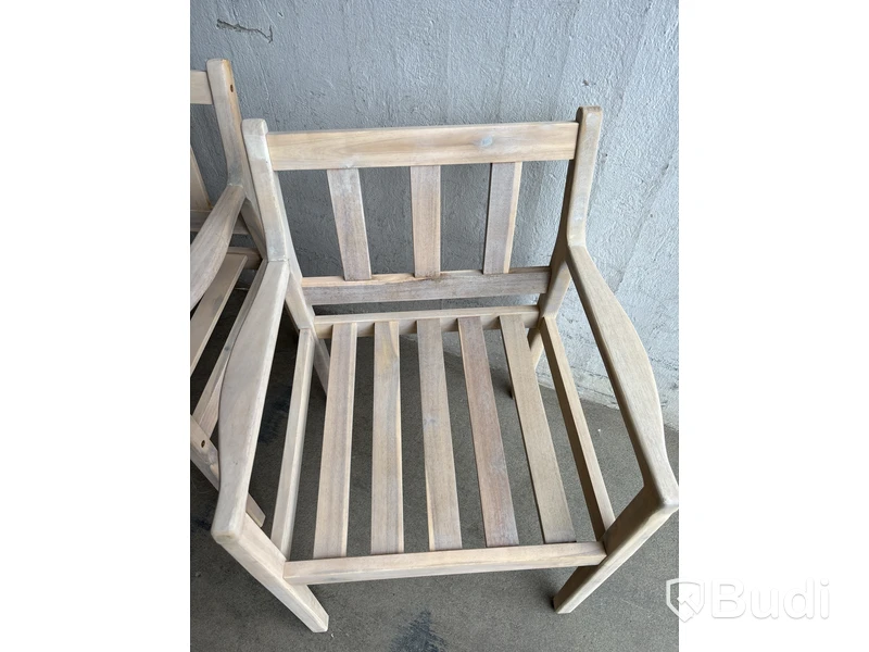 MATGRUPP SUNFUN INGMARSÖ ACACIA BORD + 6 STOLAR NATUR/BEIGE + DYNOR