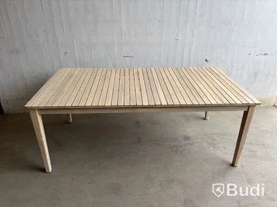 MATGRUPP SUNFUN INGMARSÖ ACACIA BORD + 6 STOLAR NATUR/BEIGE + DYNOR