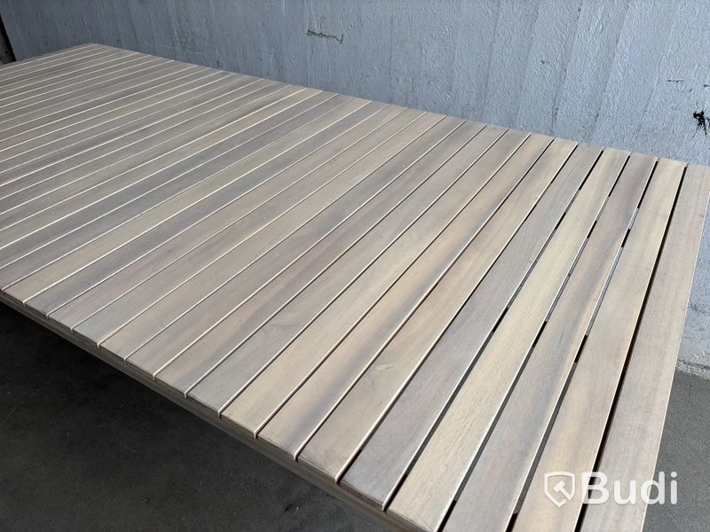 MATGRUPP SUNFUN INGMARSÖ ACACIA BORD + 6 STOLAR NATUR/BEIGE + DYNOR