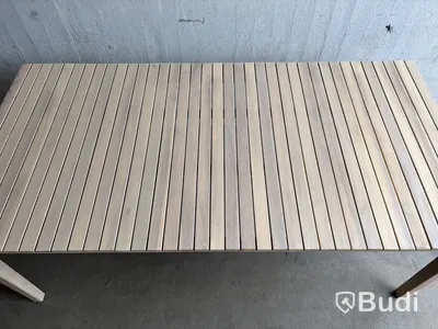 MATGRUPP SUNFUN INGMARSÖ ACACIA BORD + 6 STOLAR NATUR/BEIGE + DYNOR