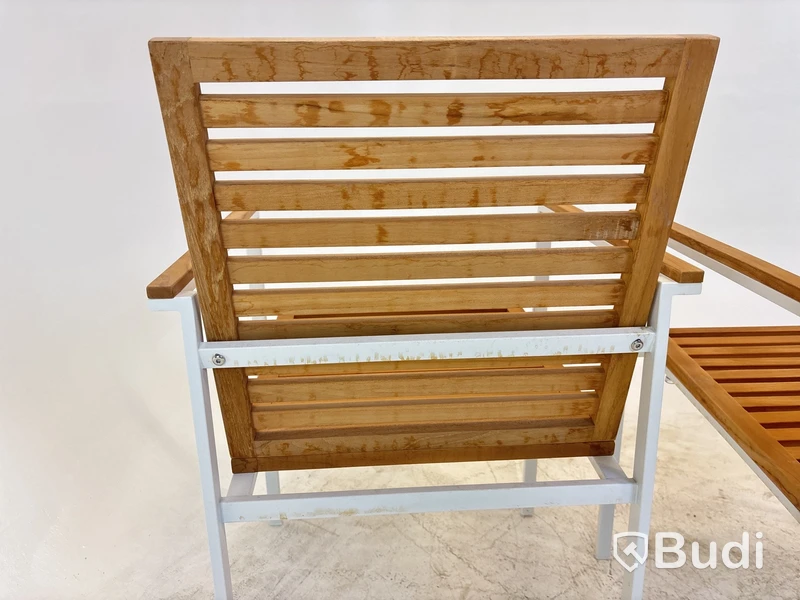 3 st. Stolar Ekeby, Teak Sensum, vit, 2023, stapelbara