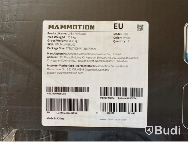 ROBOTGRÄSKLIPPARE MAMMOTION LUBA MINI AWD 800M² - Reservdelsobjekt / reparationsobjekt