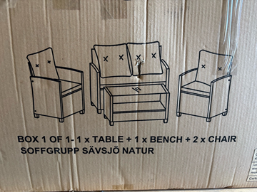 (NY) Loungegrupp i konstrotting, Sunfun, Sävsjö, natur