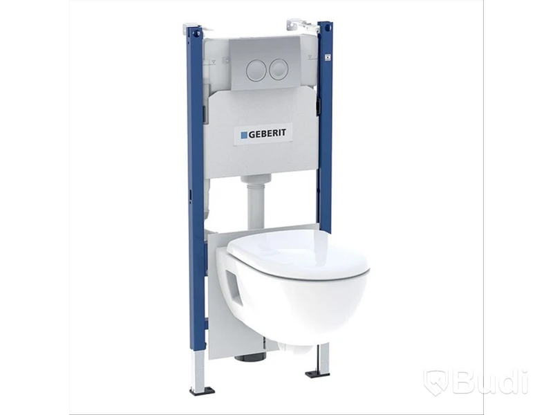 VÄGGHÄNGD TOALETT IFÖ GEBERIT DUOFIX RENOVA RIMFREE SITS VIT