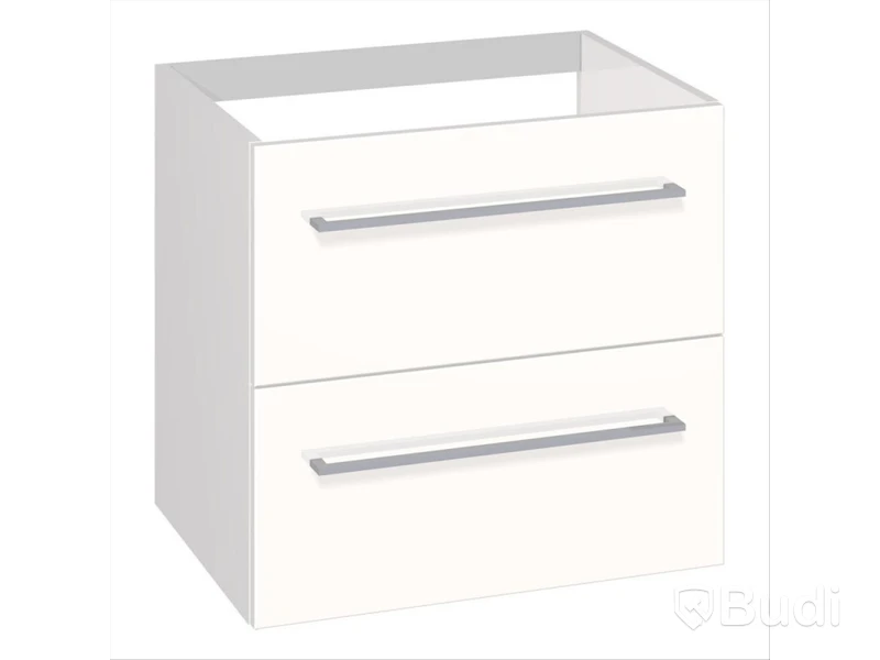 TVÄTTSTÄLLSSKÅP SCANBAD MULTO 2 LÅDOR VIT HÖGBLANK 60 CM