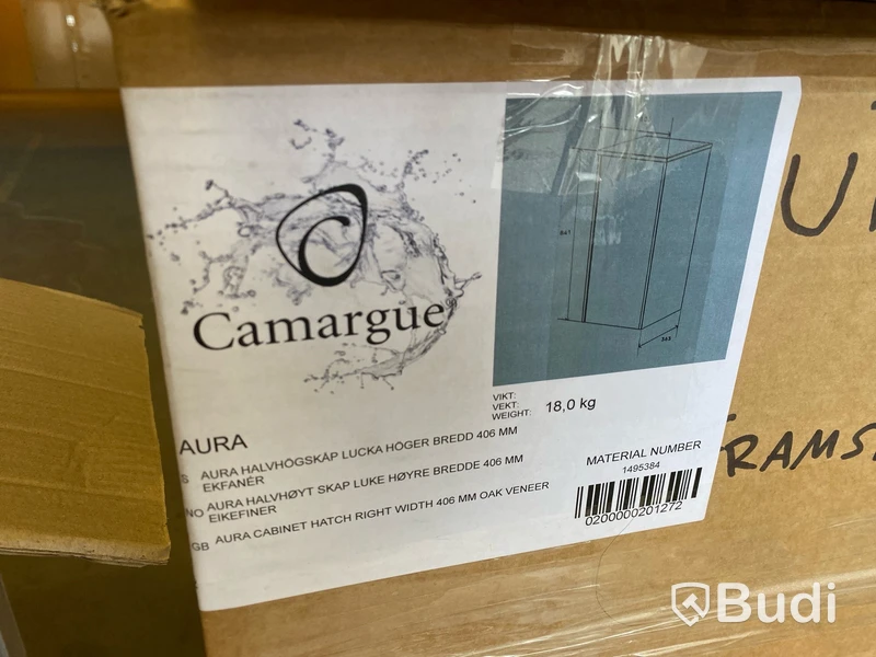 BADRUMSSKÅP CAMARGUE AURA EKFANÉR VALNÖT