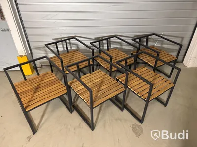 6 st. Stolar för utomhusbruk