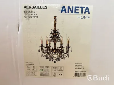 KRISTALLKRONA ANETA LIGHTING VERSAILLES GULD