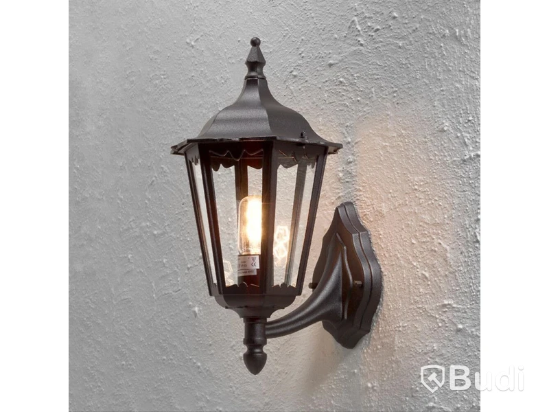 3 st. VÄGGLAMPA KONSTSMIDE FIRENZE SVART