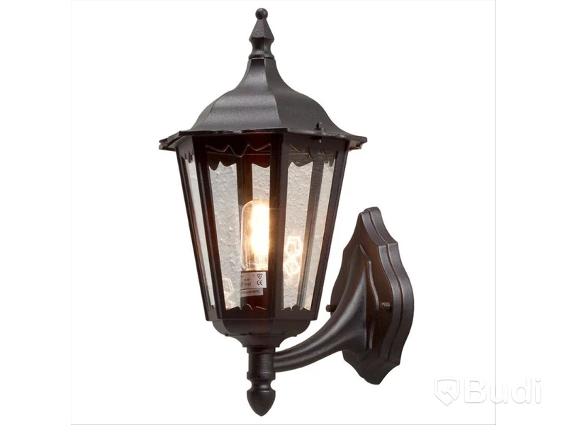 3 st. VÄGGLAMPA KONSTSMIDE FIRENZE SVART