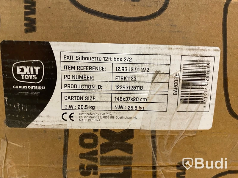 STUDSMATTA EXIT TOYS SILHOUETTE OMKRETS 366 CM SVART
