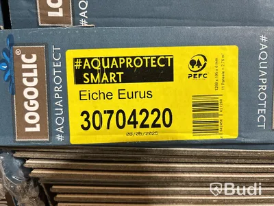 Parti med laminatgolv, LOGOCLIC AQUAPROTECT SMART EURUS EK 2,76M²/PKT