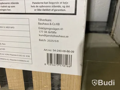 7 st. AKUSTIKPANEL B!DESIGN SVENDBORG EK 2400X520X18MM