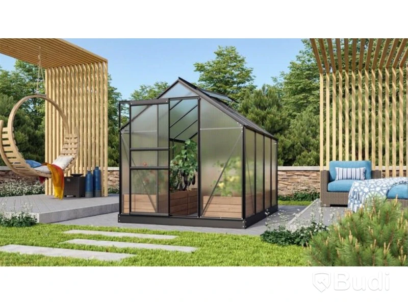 VÄXTHUS VITAVIA VENUS 5000 ALU/POLY SVART 5M²