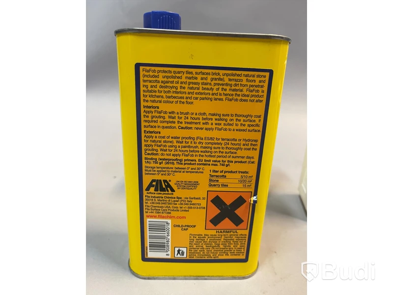 Blandade flaskor med Oil Proofing for terracotta, Cement grout, Grout protector