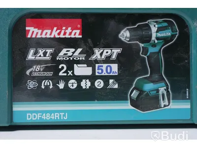Skruvdragare - Makita DDF484RTJ inkl. 2st Batterier & Batteriladdare