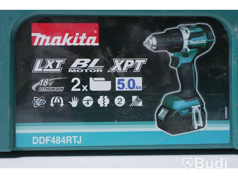 Skruvdragare - Makita DDF484RTJ inkl. 2st Batterier & Batteriladdare