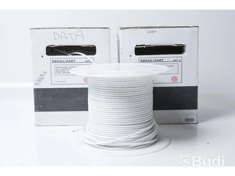 Nätverkskablar - Kat. 6 slim kabel U/UTP 305m 2 st.