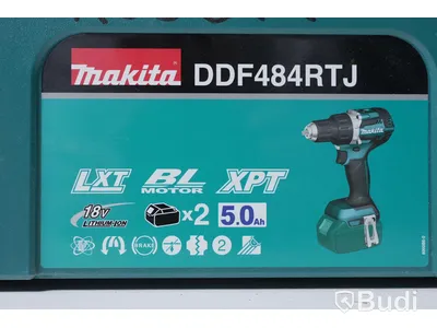 Skruvdragare - Makita DDF484RTJ inkl. 2st Batterier & Batteriladdare