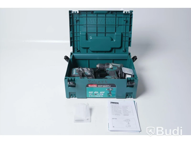 Skruvdragare - Makita DDF484RTJ inkl. 2st Batterier & Batteriladdare