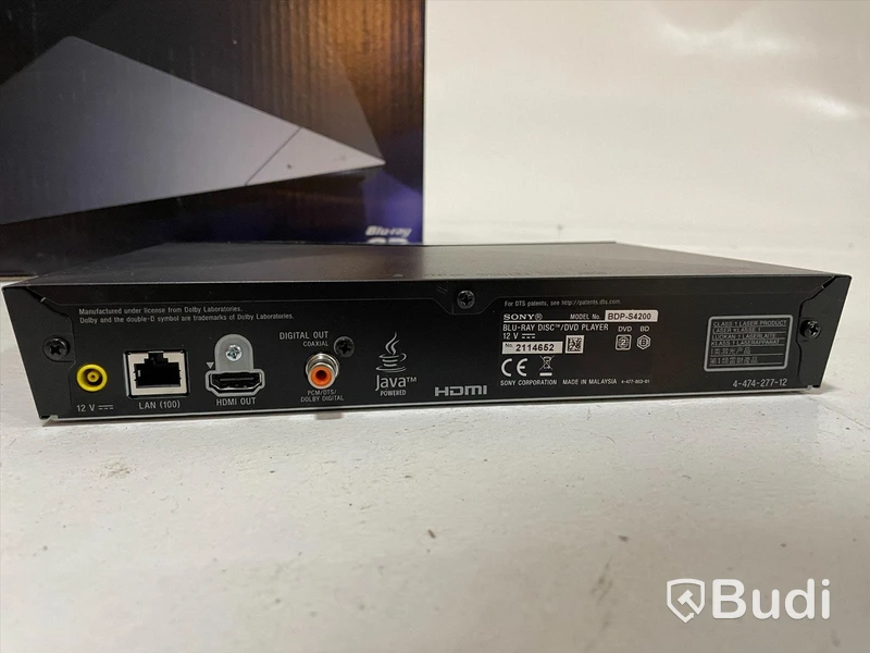 Bluray spelare - Sony BDP-S4200, (OBS saknar fjärrkontroll).