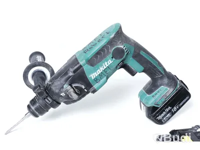 Borrhammare, Makita DHR165 med 2st batteri (1st 5.0ah, 1st 3.0ah), 5st borrbits medföljer.