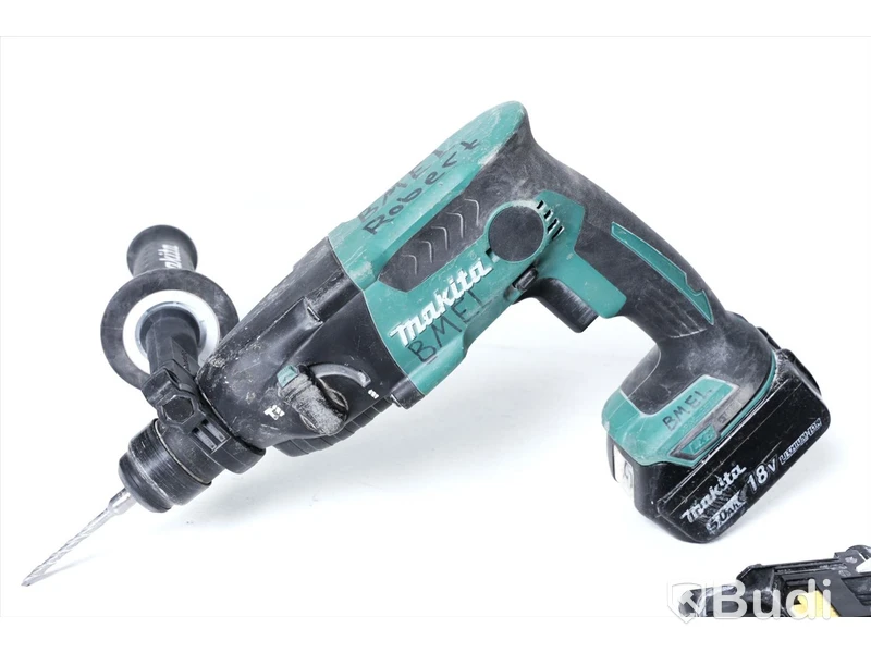 Borrhammare, Makita DHR165 med 2st batteri (1st 5.0ah, 1st 3.0ah), 5st borrbits medföljer.