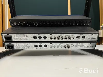 Studiorack med 3 st. Moduler - E-MU Orbit 3, E-MU MO'PHATT och Emagic Unitor 8