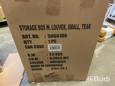 Förvaringsbox Cinas small, teak