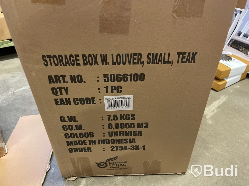 Förvaringsbox Cinas small, teak
